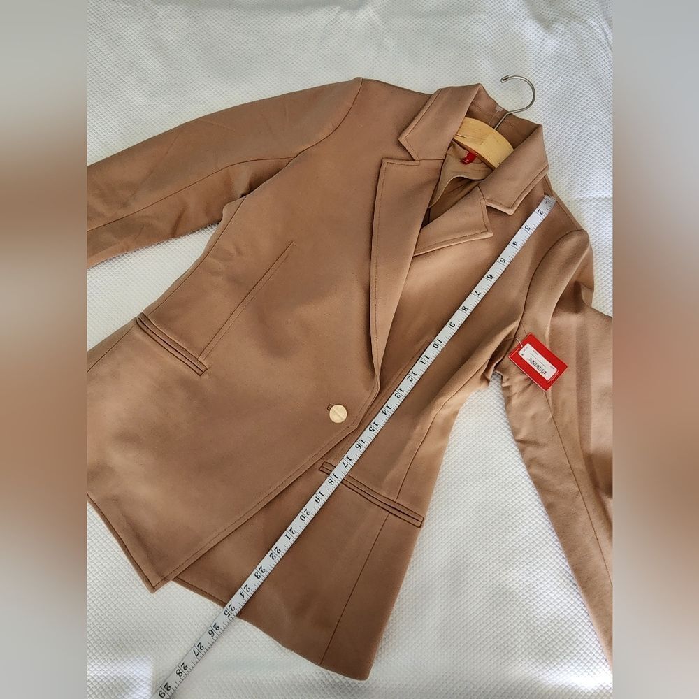 SPANX Women's Tan Blazer Jacket - Picture 9 of 15